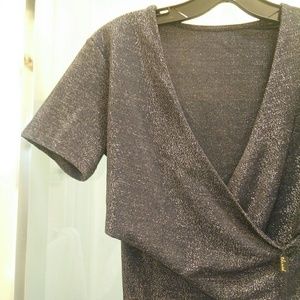 Chicwish Wrap Sparkle Me Shine Top